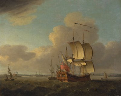 Barcos en el estuario del Támesis de Thomas Mellish